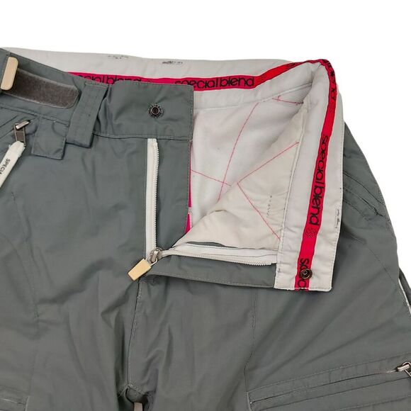 Special Blend Snow Ski Cargo Pants Womens XS Gray Insulated Nylon Winter Outdoor - Picture 4 of 11